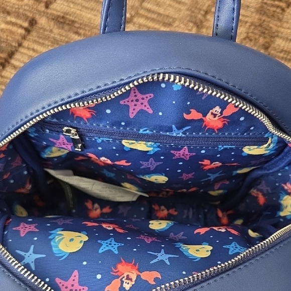 Little Mermaid Disney  Womens backpack LOUNGEFLY - Picture 2 of 5